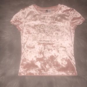 Pink Velvet Top